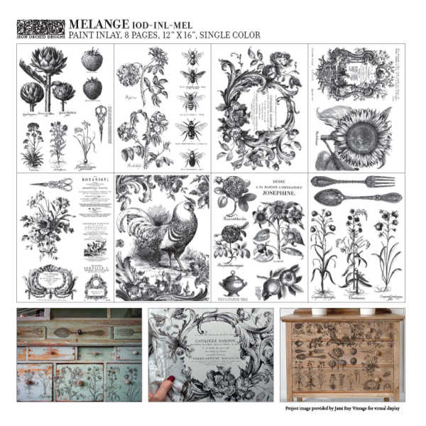 Melange - Paint Inlay - Iron Orchid Designs