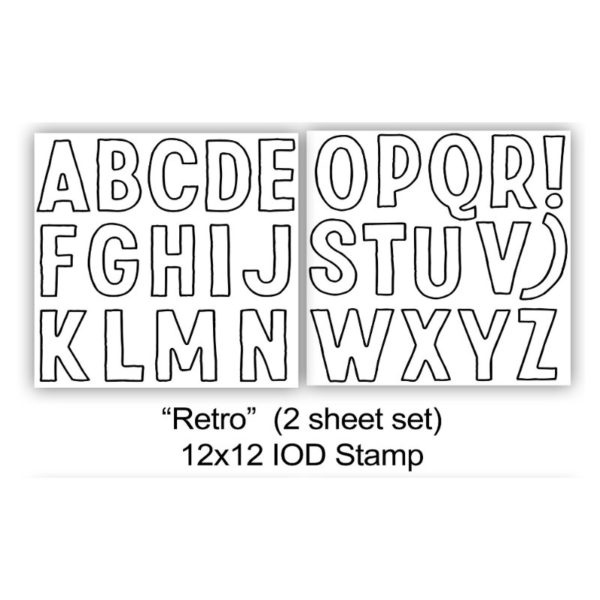 Retro Stamp Décor Stamp - Iron Orchid Designs