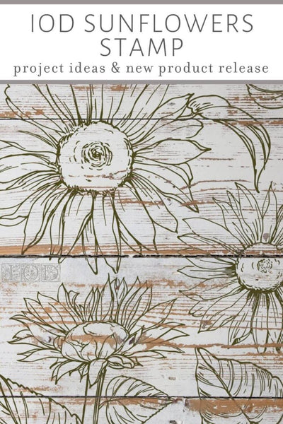 Sunflower Décor Stamp - Iron Orchid Designs